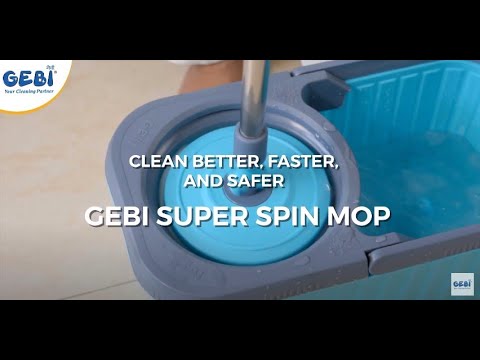 Ready for a super cleaning session? GEBI Super Spin Mop