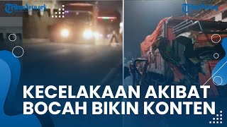 2 Truk DLH DKI Jakarta Alami Kecelakaan di Bekasi Gara-gara Ulah Segerombolan Bocah