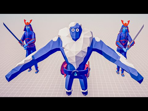 ICE GIANT & 2 SAMURAI vs EVERY GOD - Totally Accurate Battle Simulator TABS