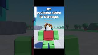 Top 5 Highest Damage Sticks in STICK PLAYGROUND #gaming #roblox #stickfighting #sticks