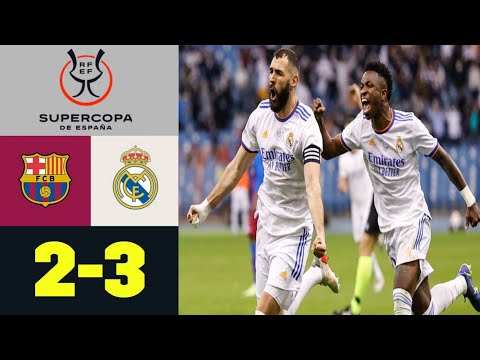 FC. Barcelona 2-3 Real Madrid Supercopa de España 2022 - Extended Highligths (12/01/2022)