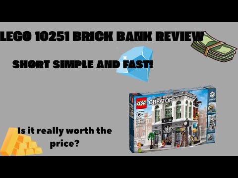 LEGO 10251 BRICK BANK Short And Simple Review
