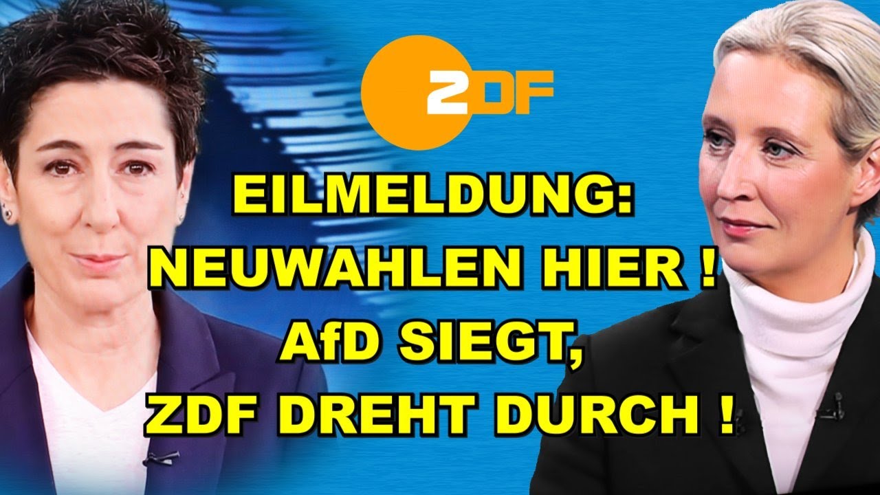EIL: NEUWAHLEN! AfD SIEGT, ZDF TOBT!