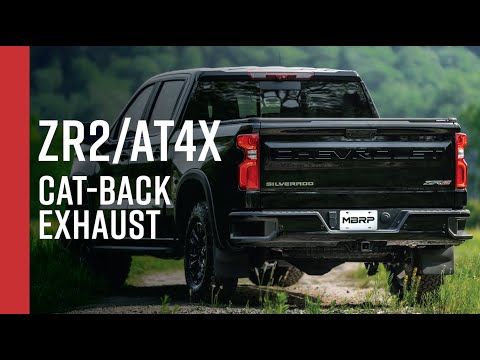 2022+ CHEVY/GMC Silverado ZR2/Sierra AT4X // MBRP 3" Cat-Back, Dual Rear Turndown Exit Overview
