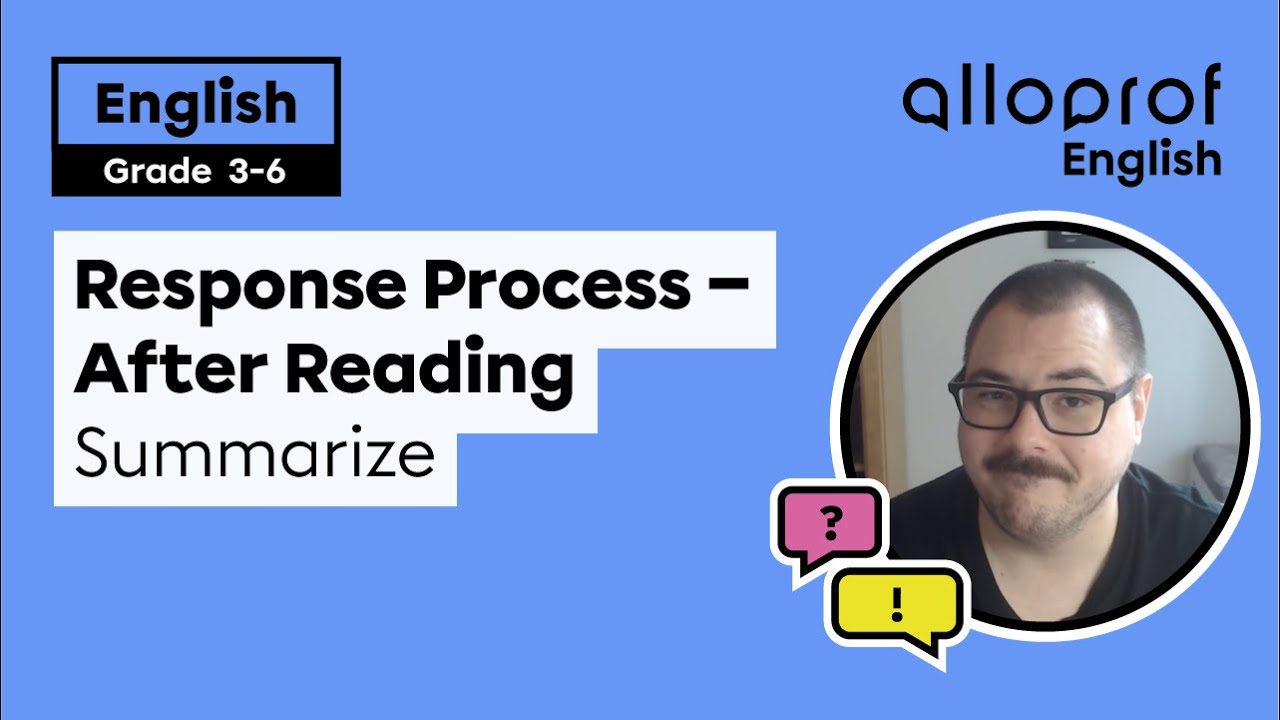 Response Process - After Reading: 1 - Summarizing