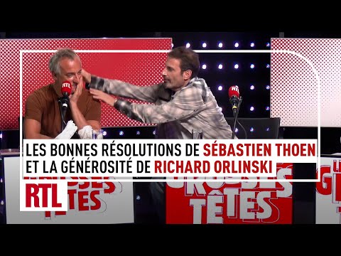 Sébastien Thoen annonce ses résolutions, Richard Orlinski montre sa générosité dans l'émission