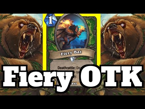 ABSURD Fiery Bat OTK! Extremely Challenging Hunter Combo! | Hearthstone