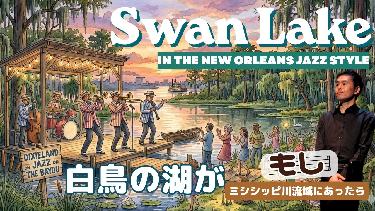 ミシシッピ川流域の白鳥の湖　パドトロワ　ニューオリンズジャズスタイル〜Swan Lake in the New Olrleans Basin 