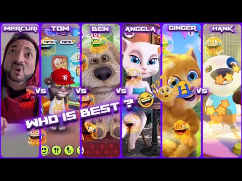 Mercuri Vs Tom Vs Ben Vs Angela Vs Ginger Vs Hank Who Is Best ? 🤣 👌 🤔 | Tom The Singer