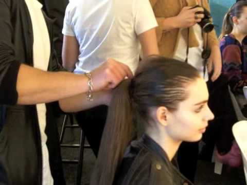 Christopher Esber Backstage With Morrocanoil At RAFW 2011