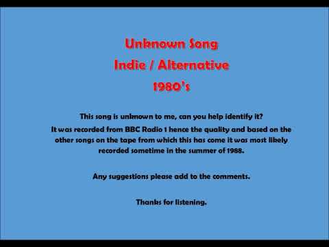 Unknown Indie / Alternative Song 1980s John Peel