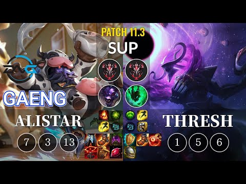 DFM Gaeng Alistar vs Thresh Sup - KR Patch 11.3