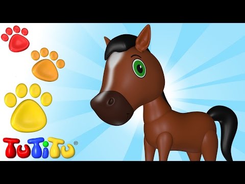 Horse And Other Animals - Learn Animal Names With TuTiTu