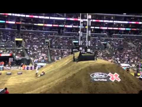 Miles Richmond xgames 2012 step up crash