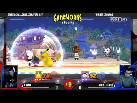 Avian (Pikachu) Vs. Miiself (Ness) - WR3