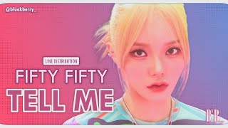Download lagu Line Distribution: FIFTY FIFTY  (피프티피프티) - Tell Me – [THE FIFTY] mp3