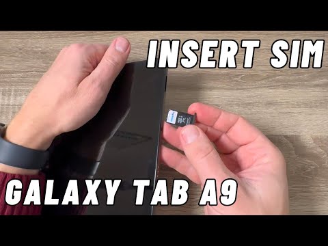 How to INSERT SIM Card & Memory SD in Samsung Galaxy Tab A9 & A9+
