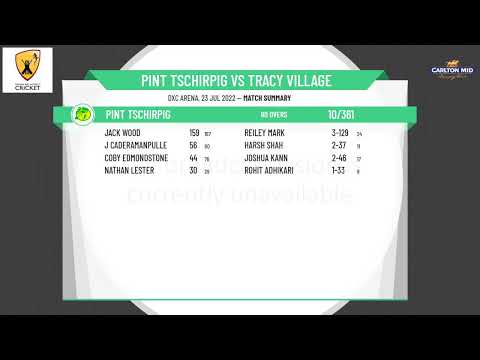 D&DCC - Carlton Mid Premier Grade - Round 12 - PINT Tschirpig 1st XI v Tracy Village - Day 1