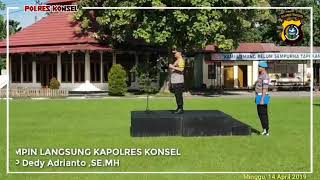 preview picture of video 'Kapolres Konsel Tegaskan POLRI ( Personel Polres Konsel )  NETRAL'