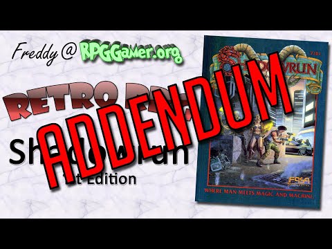 Retro RPG: Shadowrun Addendum
