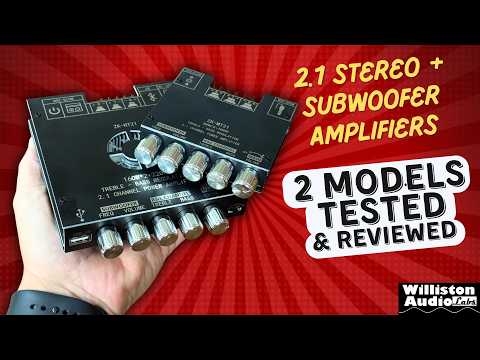 ARRAROWN ZK-1002T PRO 2.0 Channel Bluetooth 5.0 Amplifier Board 200W HiFi Subwoofer Audio AMP with Treble and Bass, BT USB and AUX Inputs, DC 12-24V 2.0 Channel Stereo AMP Module for DIY Speakers video review thumbnail