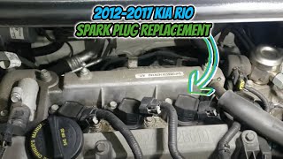 [DIY Car Maintenance] Quick & Easy Fix!✅ How to Replace Spark Plugs in 2012-2017 Kia Rio