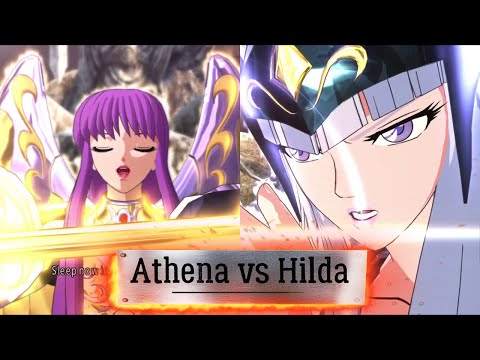(English sub) Saint Seiya: Soldiers Soul -  Athena vs Hilda (5 Round)