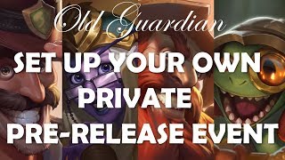 How to set up your own private pre-release Fireside Gathering (Hearthstone)