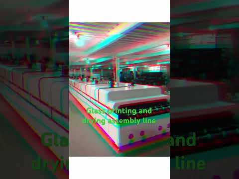 Glass printing and drying assembly line.中国恒玖锦业智能科技有限公司制造hengjiujinye@163.com #machine