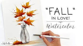 Attention!! 🤩 A STUNNING Step-by-Step Autumn Watercolor Painting You’ll “Fall” in Love With 🍁