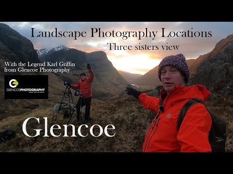 Landscape Photography in Glencoe with Special guest Karl from Glencoe photography. Sunset view.