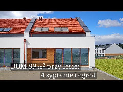 Oglądamy dom szeregowy 89 m2 przy lesie! TOP Projekt dla rodziny! - Osiedle Rozalin