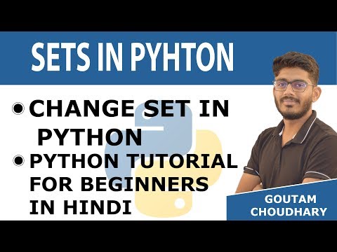 20 Change Set in Python Python Tutorials for Beginners