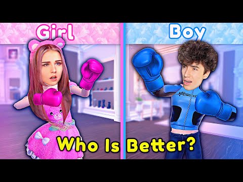 Are BOYS Better Than GIRLS At DTI?! Boy VS Girl DRESS TO IMPRESS Challenge | ROBLOX
