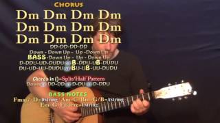 Purple Lamborghini (Skrillex) Guitar Lesson Chord Chart - Capo 1st - Em Dm