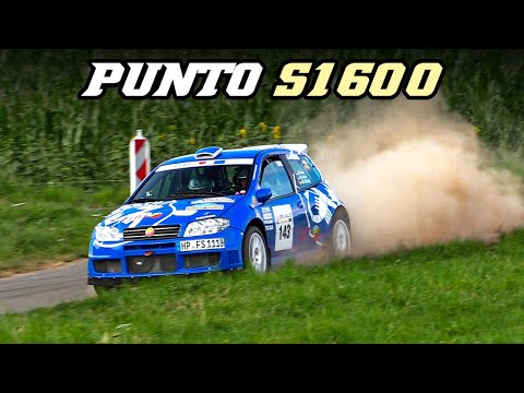 Fiat Punto S1600 | Accelerating, powerslides & sounds