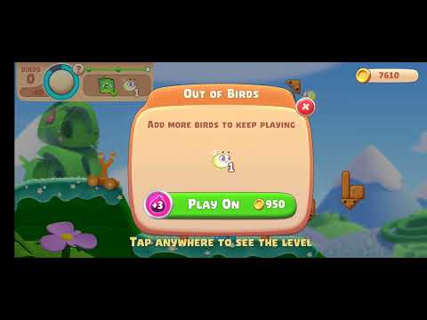 [Angry Birds Journey] The flies stop trying when the level is over?!