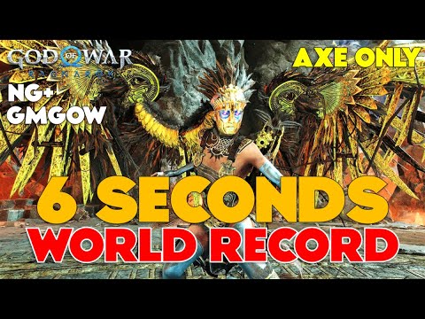 Gna in 6 seconds - WORLD RECORD AXE ONLY [GMGOW NG+ No Damage] - God of War Ragnarok