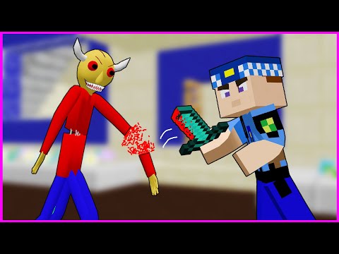 KEREM KOMİSER NORMALE DÖNDÜ, KÖTÜ BALDİ'NİN KOLUNU KESTİ !!😱😱 - Minecraft ZENGİN FAKİR HAYATI