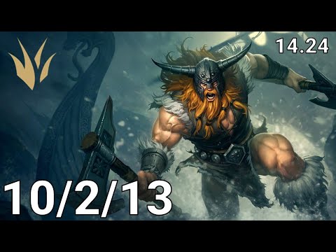 Olaf Jungle vs Graves - EUW grandmaster | Patch 14.24