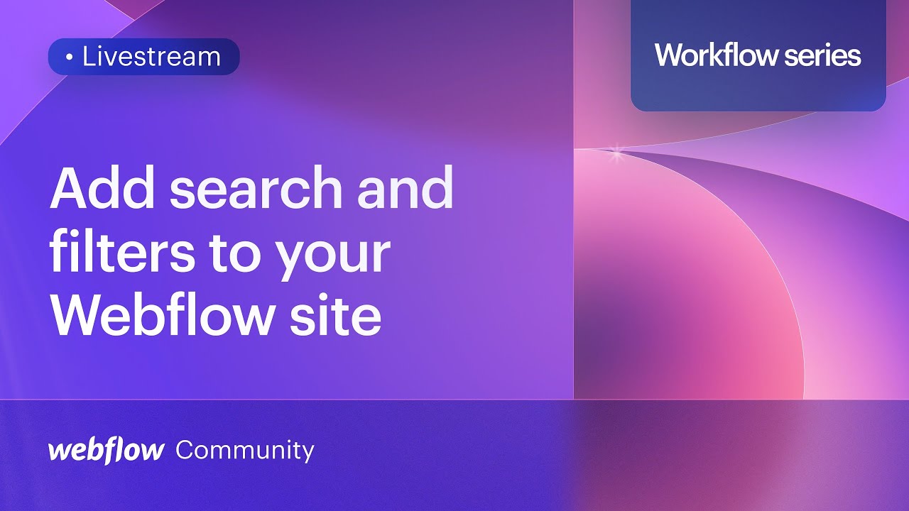 Two ways to easily add search and filters to your Webflow site