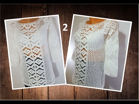 Crosetam bluza dantelata Irina - PARTEA A II-A / TUTORIAL PAS CU PAS