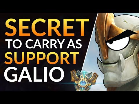 SECRET to CARRY as SUPPORT: PRO GALIO Gameplay - Meta Tips, Runes and Items | LoL Challenger Guide