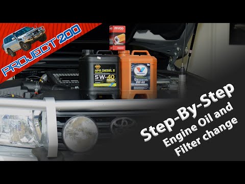 LandCruiser 200 oil & oil filter change - Twin Turbo Diesel VDJ200