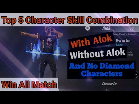 Top 5 Character Skill Combination In Free Fire || Win All Matches || Gaming Koustab YT