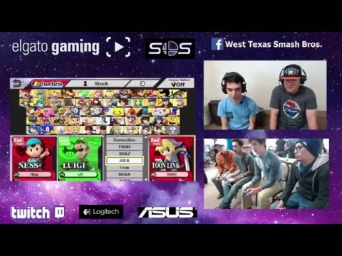 SOS4 Sm4sh Doubles WR3 - YellowRello & Zack K (Green) vs Cake & Bound (Blue)