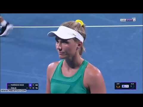 Nuria Parrizas Diaz vs Maddison Inglis match highlights United Cup 2023
