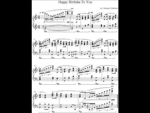 HAPPY BIRTHDAY TO YOU - PIANO - ABDULAZIZ SHABAKOUH