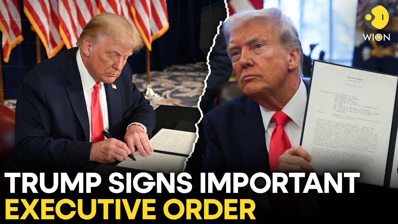 Trump LIVE: US President Donald Trump Signs Executive Order | White House | WION