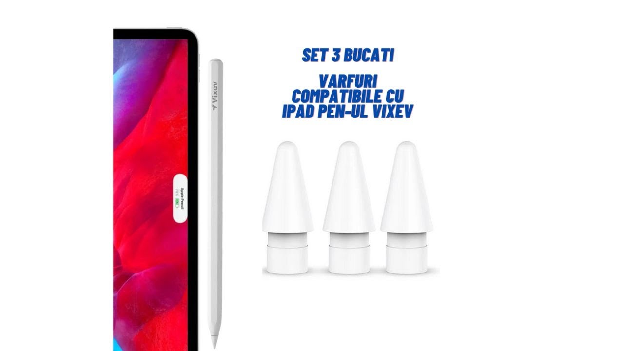 SET 3 VARFURI PENTRU IPAD PEN VIXEV
